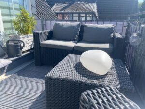 Dachterrasse am Wohnzimmer